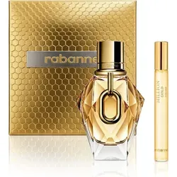 Paco Rabanne Million Gold For Her EDP Set (90 ml + 20 ml) - Verführerisches Duftset mit 90 ml und 20 ml Eau de Parfum. Feiern Sie feminine Eleganz mit floralen Noten und warmen Akzenten, ideal für besondere Anlässe oder den Alltag.
