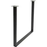 Wagner Designrahmen U-Form Ø 50 mm - Möbelbeine aus pulverbeschichtetem Industriestahl, ideal für individuelle Tische im Wohn- und Homeoffice, mit innovativem QuickClick-System für optimalen Bodenschutz.