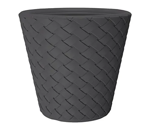 Kreher XXL Pflanzkübel 60 cm - Moderner Geflecht-Topf in Anthrazit - Garten-Zubehör - Der Kreher XXL Pflanzkübel vereint stilvolles Design mit Funktionalität. Ideal für Pflanzen und Bäumchen, frostsicher und pflegeleicht, perfekt für Garten und Terrasse.