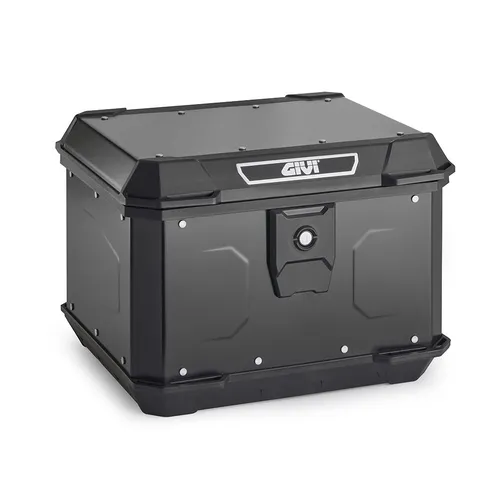 Topcase Alpina ALP44B GIVI Monolock 44L - Top Cases & Hecktaschen, 45L Aluminium-Topcase in Schwarz, ideal für Motorradreisen und abenteuerliche Touren.
