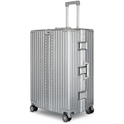 WINLIFE Trolley Größe M, L, XL - Reisekoffer mit Alu-Rahmen und TSA Schloss - Trolley aus stoßfestem ABS & Polycarbonat mit 4x 360°-Doppelrollen für müheloses Reisen. Sicher und stylish mit integriertem TSA-Zahlenschloss.