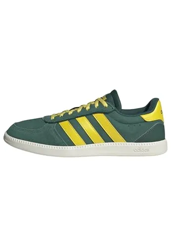 adidas Damen BREAKNET Sleek Shoes, Collegiate Green/Yellow/Off White, 39 1/3 EU