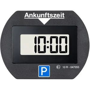 Needit elektronische Parkscheibe Park Lite I automatische Parkscheibe - digitale Parkuhr mit 2 Displays, voll-automatische Parkzeiterkennung für sorgenfreies Parken