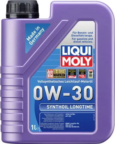 Liqui Moly Motoröl Synthoil Longtime 0W-30 1171 - Hochwertiges Motoröl für optimale Leistung und Schutz. Ideal für moderne Motoren, sorgt für effizienten Betrieb und reduziert den Verschleiß.