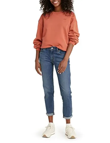 Levi's Damen Mid Rise Boyfriend Jeans, Lapis Gem, 28W / 30L - Jeans im Boyfriend-Stil mit hohem Bund für einen lässigen Look. Bequem und figurschmeichelnd – perfekt für entspannte Outfits.