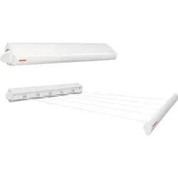 LEIFHEIT Wandwäschetrockner Rollfix 210 Longline – platzsparend und vielseitig - Wäscheständer mit 21 Metern Trockenlänge, ideal für kleine Räume und Balkon, einfach zu bedienen und platzsparend zusammenklappbar.