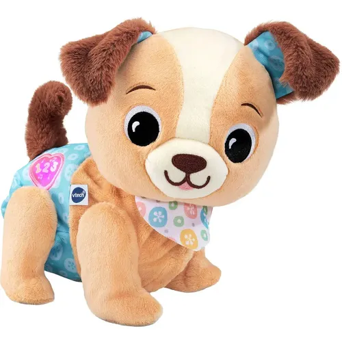 Krabbel-mit-mir-Hündchen - Kuscheltiere - Interaktives Hündchen, das mit sanften Melodien und leuchtenden Lichtern zum Krabbeln animiert. Ideal für die frühkindliche Entwicklung und spielerischen Spaß!