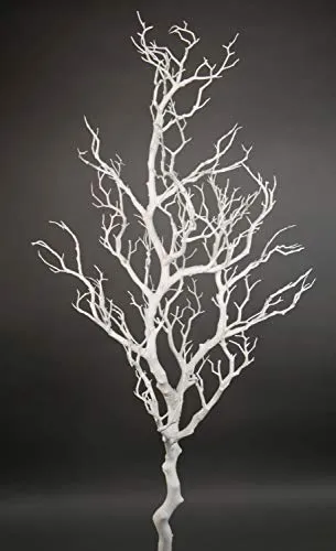 Großer Dekoast 120cm Weiß - Künstlicher Ast aus Kunststoff - Künstliche Sträucher, 120cm hoch, ideal für kreative Dekoideen und pflegeleicht für jeden Raum.