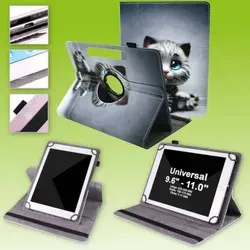 Für Lenovo Tablet Motiv Muster 360 Grad Rotation Tasche Kunst-Leder Hülle Etuis Cover Schutz Case Zubehör