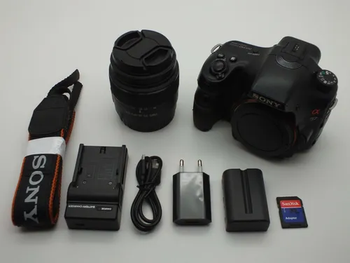 Sony Alpha SLT-A57 Body - Schwarz - Spiegelreflexkamera mit 16,1 MP CMOS-Sensor, elektronischem Sucher und optischem Bildstabilisator für gestochen scharfe Bilder. Ideal für kreative Fotografie.