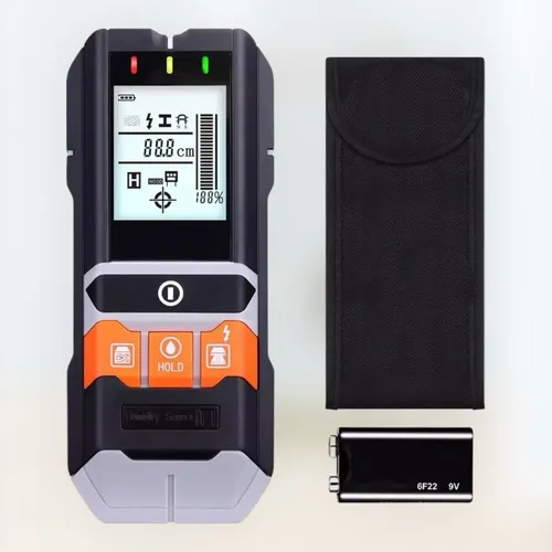 TACKLIFE 4 in 1 Wanddetektor - Multidetektor mit LCD - Mess-, Ortungs- & Prüfgeräte: Vielseitiger Wandscanner mit Feuchtemessfunktion für präzise Ergebnisse und einfache Handhabung.