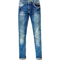 Rusty Neal Straight-Jeans "NEW YORK 29" - Herren Jeans im modernen Used-Look, aus 99% Baumwolle für hohen Tragekomfort, ideal für jeden Anlass - casual oder elegant.