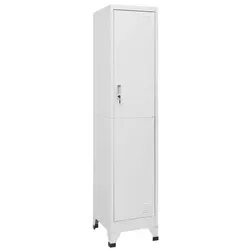 vidaXL Schließfachschrank 38x45x180 cm aus Stahl - Werkstatteinrichtung mit abschließbarem Fach für sichere Aufbewahrung von Kleidung und persönlichen Gegenständen, ideal für Büros und Schulen.