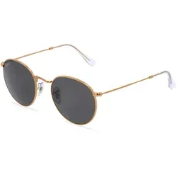 Ray-Ban RB 3447 ROUND METAL Herren-Sonnenbrille - Stilvolle Sonnenbrille für Herren mit goldfarbigem Metallgestell und grauen Gläsern, ideal für einen trendigen Look im Sommer.