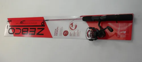Zebco Dock Demon Spinning Combo Ruten-Set 30" 1-teilig 1 Medium Solid Core
