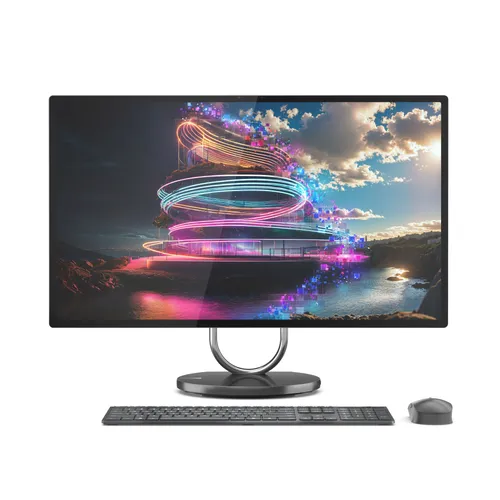 Lenovo Yoga AIO 32ILL10 - All-in-One PC-System mit Intel Core Ultra 7, 32 GB RAM und NVIDIA GeForce RTX 4050 für beeindruckende Grafikleistung und Multitasking-Fähigkeiten.