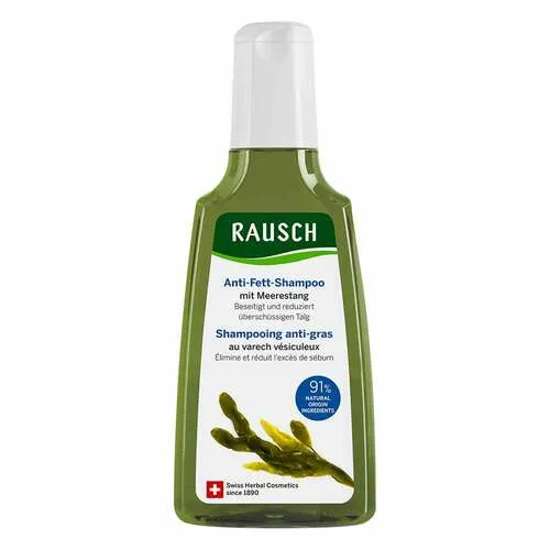 RAUSCH Anti-Fett-Shampoo mit Meerestang 200 ml - Effektives Anti-Fett-Shampoo mit Meerestang für frisches, volles Haar. Ideal zur Unterstützung der täglichen Haarpflege.