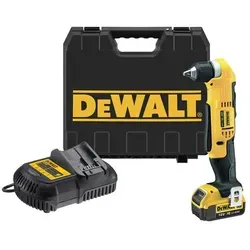 DeWALT DCD740C1 Akku Winkelbohrmaschine 18V - Akkuschrauber mit 1,5 Ah Lithium-Ionen Akku, ideal für präzise Arbeiten an engen Stellen, inklusive Koffer und Ladegerät.