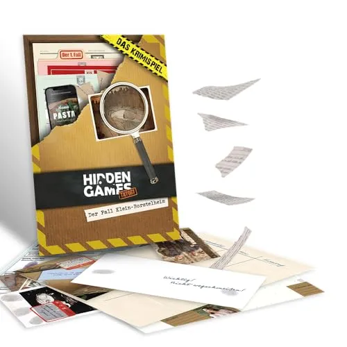 Hidden Games Tatort - Der Fall Klein-Borstelheim - Deutsch - Realistisches Tatortspiel, spannendes Detektivspiel, Escape Room Spiel