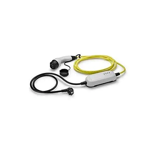 VW Elektroauto-Ladestation Schuko E-Ladekabel Mode 2 - Mobile Wallbox für Elektroautos mit 2,3 kW Leistung, 6m Kabel und wetterfestem Design – ideal für Privathaushalte und unterwegs.