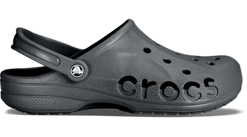 Crocs Baya Pantoletten in Anthrazit - 46/47 - Bequeme Pantoletten mit bewährtem Crocs-Komfort™ und leichtem Croslite™-Schaum, ideal für den Alltag und Freizeit.