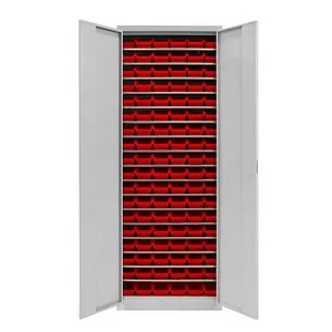 ADB Stahlschrank 40827 lichtgrau 17 Fachböden 71,0 x 30,0 x 195,0 cm, teilzerlegt, 1 St.
