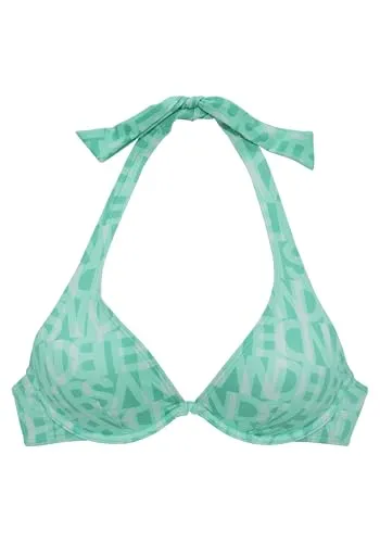 Bügel-Bikini-Top ELBSAND "Letra" in Mint - Damen-Bikini-Oberteil aus Recycling-Polyamid mit formgebenden Bügeln und herausnehmbaren Softcups. Ideal für einen stylishen Auftritt am Strand!