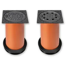 Teleskopabdeckung DN315 D 400 - 40t Belastung - Sanitärinstallation mit hoher Belastbarkeit, ideal für Verkehrslasten bis 40t, langlebig und robust für vielseitige Anwendungen.