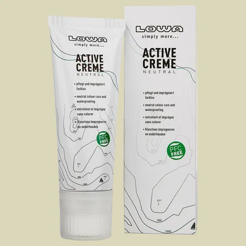 Lowa Active Creme 75ML - Pflege für Lederschuhe - Schuhpflege Creme in 75ML, ideal für die Pflege und den Schutz von Lederschuhen, sorgt für langanhaltenden Glanz und Frische.