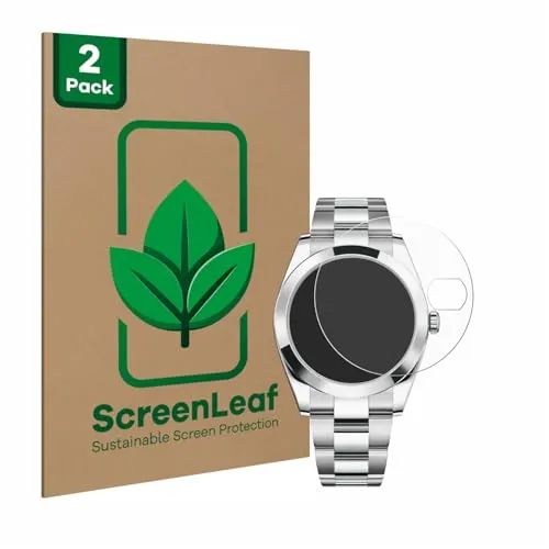 ScreenLeaf (2 Stück Schutzfolie für Rolex Datejust 41 [nachhaltiger Displayschutz, Folie, transparent, kratzfest]