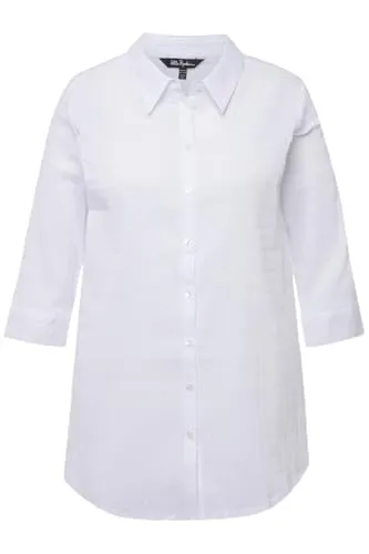 Ulla Popken Damen Bubblebluse Schneewittchen, Größe 58-60 - Blusen & Tuniken für Damen, pflegeleicht und bügelleicht dank bewährter Bubble-Qualität, ideal für den täglichen Gebrauch.