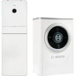 Junkers Bosch Luft/Wasser-Wärmepumpe Compress CS7001iAW 5 ORMB-S, 4,6 kW - Effiziente Luft/Wasser-Wärmepumpe für Außenaufstellung mit 4,6 kW. Leise im Betrieb und platzsparend, ideal für die einfache Nutzung regenerativer Energien.