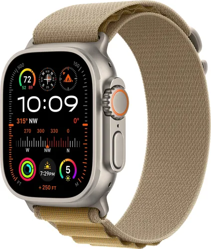 Apple Watch Ultra 2 (GPS + Cellular) - 49 mm Sportuhr mit robustem Titangehäuse, perfekte Begleitung für Abenteuer und Fitness mit bis zu 72 Stunden Akkulaufzeit