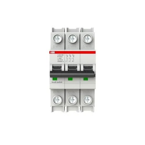 ABB 2CDS273437R0427 S203MR-K10 Leitungsschutzschalter 10 A 400 V - Sonstige Elektroinstallationsartikel, zuverlässiger Schutz für Kabel und Leitungen vor Überlast und Kurzschluss mit unverlierbarer Schraube für sichere Verbindungen.