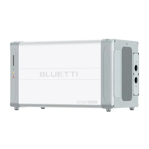 BLUETTI EP600 Energy Storage System - Powerstation mit 6000W Leistung, ideal für Notstromversorgung und nachhaltige Energieunabhängigkeit.
