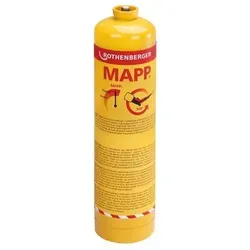 ROTHENBERGER Kartusche 788ml Mapp A Propylen - Hochleistungs-Gas für Hart- und Weichlöten, hervorragende Hitzeübertragung und sicherer Einsatz in jeder Position
