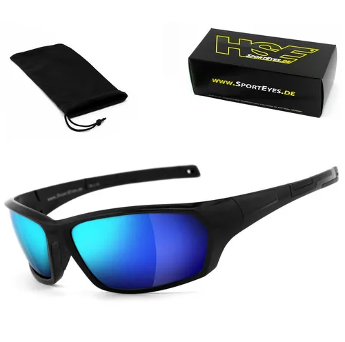 HSE - SportEyes Sportbrille AIR-STREAM, Steinschlagbeständig durch Kunststoff-Sicherheitsglas