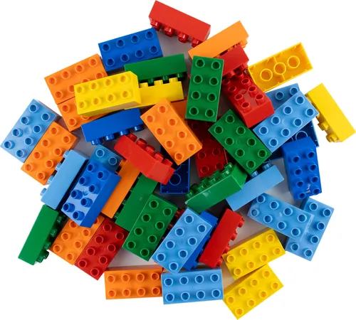 LEGO® DUPLO® 2x4 Steine Bausteine Bunt Gemischt - 1000 Stück - 1000 original LEGO Duplo-Bausteine im Format 2x4, bunt gemischt. Ideal für kreative Bauprojekte und Ergänzungssets. Fördert Fantasie und Problemlösungsfähigkeiten - das perfekte Geschenk für kleine Baumeister!