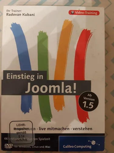 Einstieg in Joomla! - Video-Training - ab Version 1.5, NEU OVP.