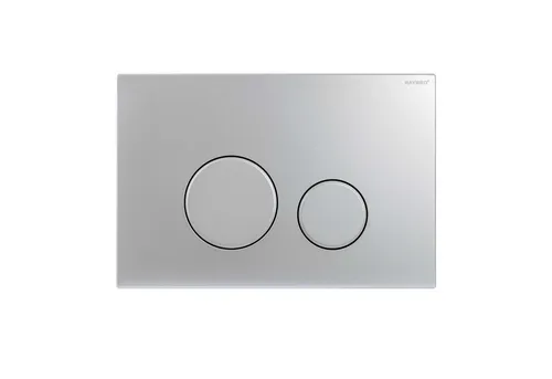 Raybro Betätigungsplatte „Cortado 25“ in mattchrom - Elegante Betätigungsplatte für Geberit Sigma und Delta Unterputzspülkästen, verleiht Ihrem Badezimmer einen modernen Look.