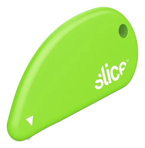 Slice Sicherheitsmesser 7900 mit Mikro-Keramikklinge - Kompaktes Sicherheitsmesser mit 61 mm Länge und 3 mm Schnitttiefe. Ideal für Papier und Pappe, ausgestattet mit einer praktischen Öse zum Aufhängen.