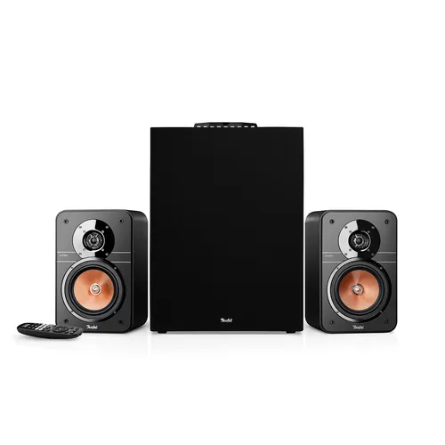 Teufel Ultima 20 Concept Power Edition - 2.1 Soundsystem - Heimkinosystem mit integriertem AV-Receiver, Bluetooth und Dolby Audio für ein cineastisches Klangerlebnis. Extrem tiefer Kickbass bis 22 Hz für beeindruckende Soundqualität.