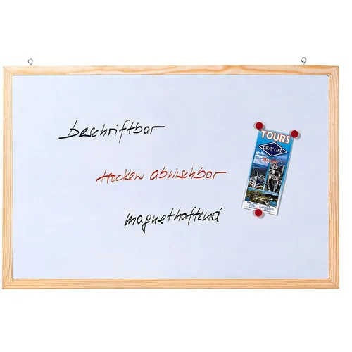 FRANKEN Whiteboard 40,0 x 30,0 cm weiß lackierter Stahl