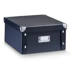 Zeller Aufbewahrungsbox 9,6 l schwarz 26,0 x 31,0 x 14,0 cm