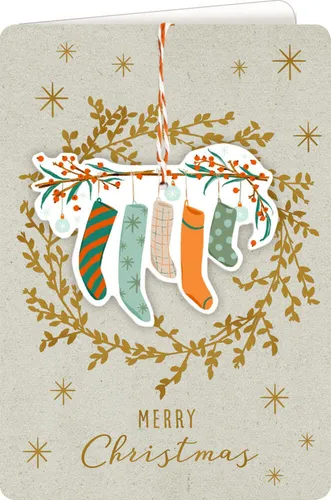 Weihnachtskarte m. Kuvert - Fröhl.Weihnachten (Cozy Christ.)