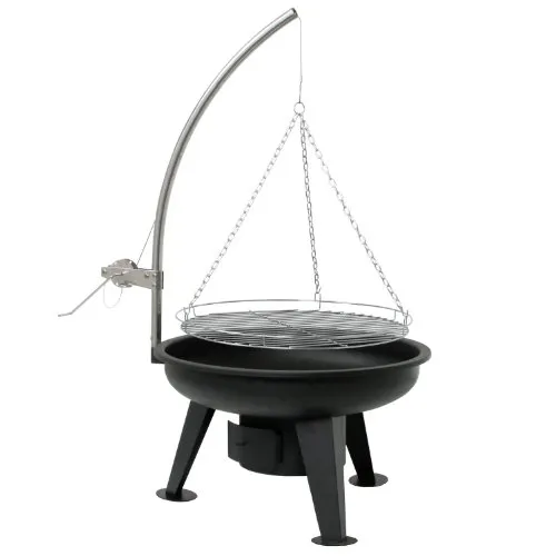 BBQ-Toro Schwenkgrill Ø 64 cm - Grill | Vielseitiger Holzkohlegrill mit Höhenverstellung für perfektes Grillen und gemütliche Feuerrunden im Freien.