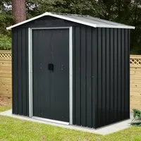 Pergart Gerätehaus "Düsseldorf II 64" - Praktisches Metall-Gerätehaus - Metall-Gerätehaus mit 1,73 m², ideal für die Aufbewahrung von Gartenutensilien und Werkzeugen, schütz vor Witterungseinflüssen.