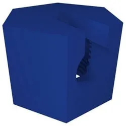 fossi3D Wassersprudler Ersatzmutter kompatibel für Sodastream Crystal 1.0 + 2.0 Ersatzteil 2 blau