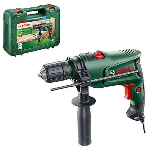 Bosch Schlagbohrmaschine EasyImpact 600 - 600 Watt, kompakt und ergonomisch für einfache Projekte, inklusive Koffer