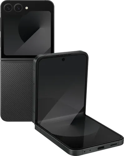 Samsung Galaxy Z Flip6 512GB Crafted Black - Schwarz - Handys ohne Vertrag, faltbares Design für Stil und Funktionalität, wasserdicht nach IPx8 für Outdoor-Abenteuer.
